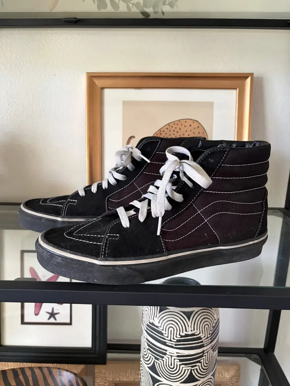 Vans Sk8-Hi Kenwyld Deck Black Suede High Top Shoes Men’s 9.5 Women’s 11